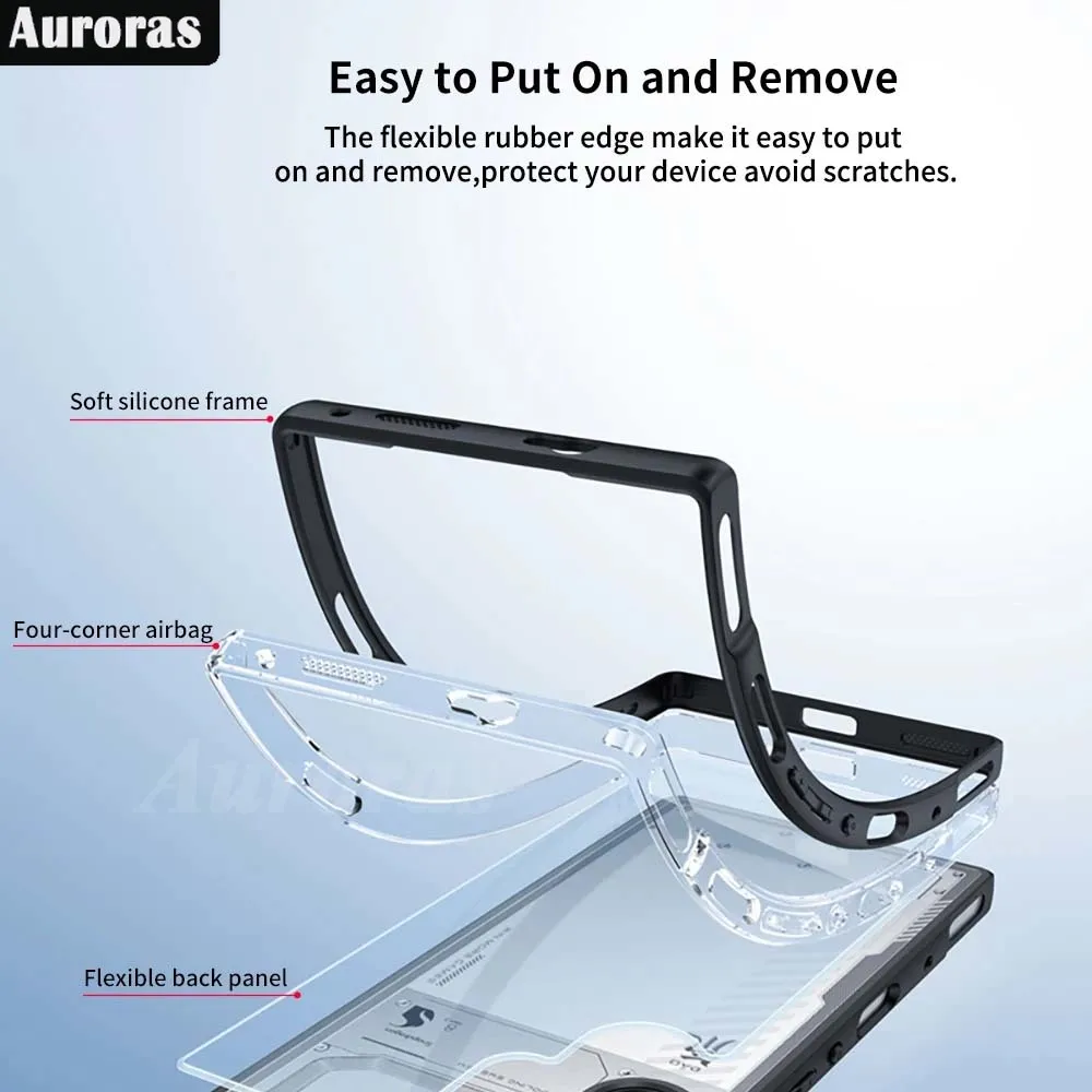 الشفق-قشرة صلبة للنوبة الحمراء السحرية 9 pro plus ، غطاء خلفي بحلقة مغناطيسية ، شفاف ، مضاد للصدمات ، لـ redmagic 8 8s pro