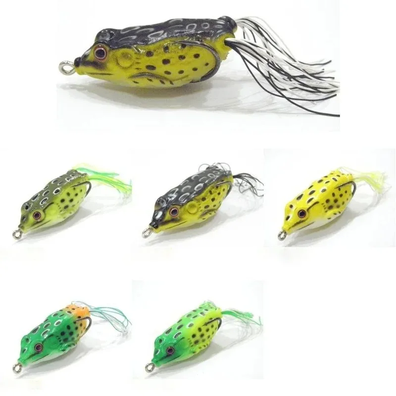 5Pc Simulated Toad Frog Soft Fish Bait Comes With Tassels To Mimic Live Animals And Attract Fishing Prey Outdoor Go Angling Tool image 6