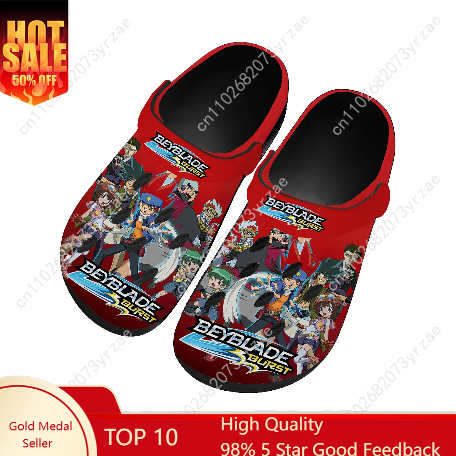 

Beyblade Home Clogs Hot Cartoon Game Mens Womens Teenager Fashion Tailor Made Water Shoes Beach Slippers Sandals