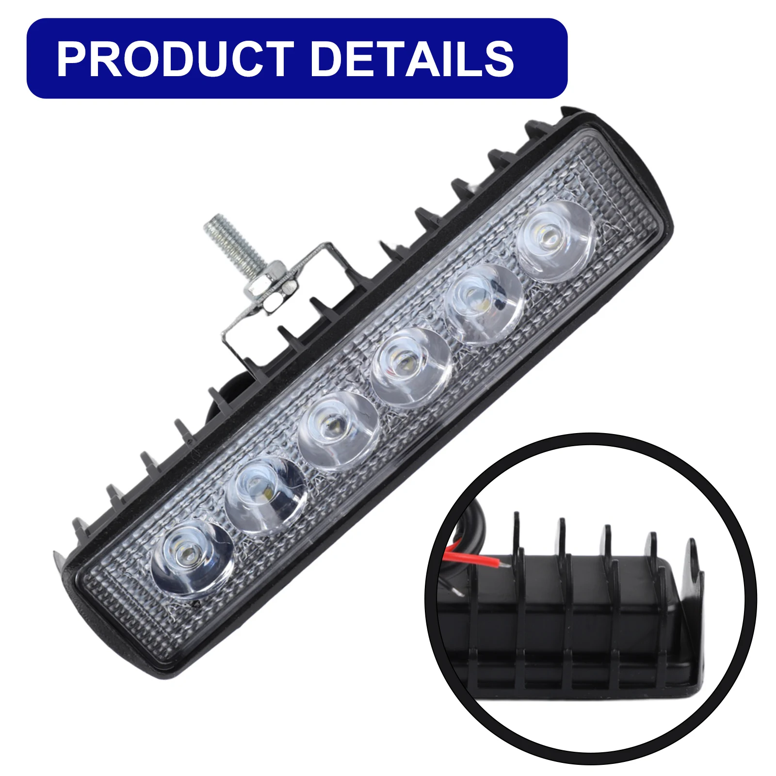 Car Accessories Light For Night Driving For Working Environment IP67 Waterproof Rating 18W Output Easy Installation
