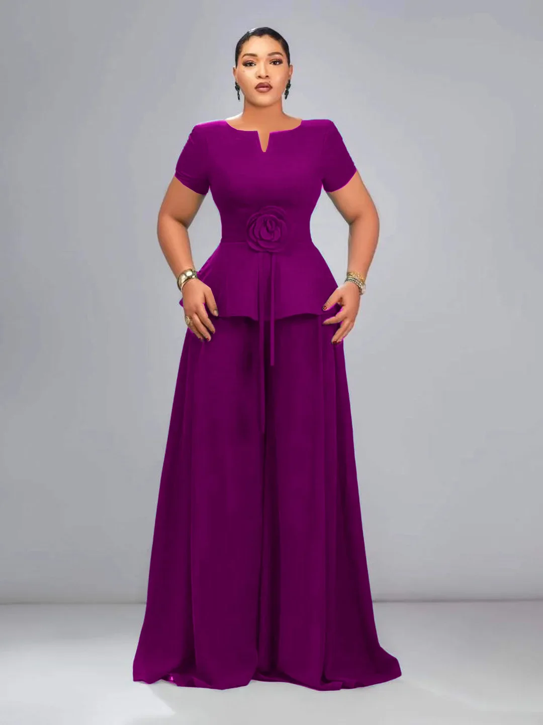 

2026 African Clothes for Women 2 PCS Sets Tops and Pant Suits Dashiki Ankara Outfits Gown Plus Size Wedding Party Suit L-4XL