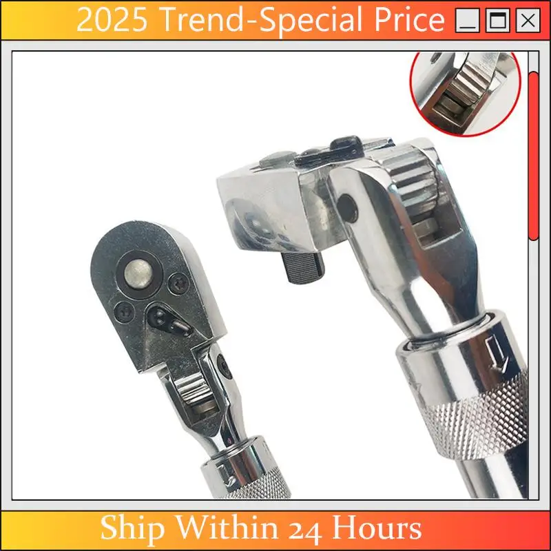 

A61Z Deals 72-Tooth Telescopic Ratchet Wrench 1/2 Automatic Quick-Release Quick Wrench Telescopic Wrench Movable Head Wrench Eas