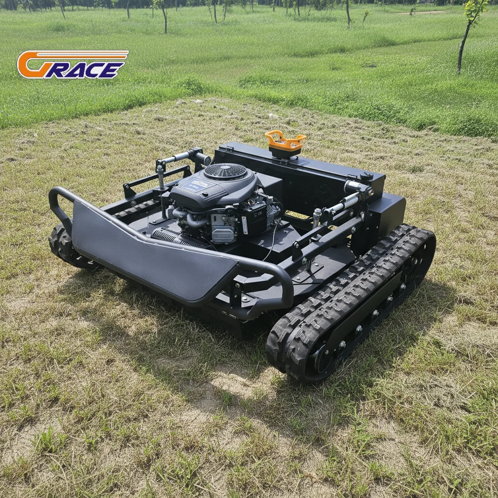 Customize Remote Control Grass Cutter 110cm EPA Gas Mower Agricultural Crawler Mower Free Shipping