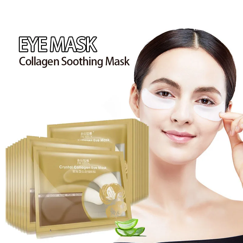 

10pcs=5packs Gold Eye Mask Patch For Eye Crystal Collagen Mask Moisturizing Anti Aging Anti Wrinkle Dark Circles Remove Eye Care