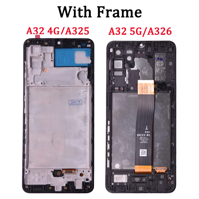 AMOLED For Samsung A32 4G LCD A325 SM-A325M Display Touch Screen Replacement For Samsung A32 5G Display SM-A326 LCD