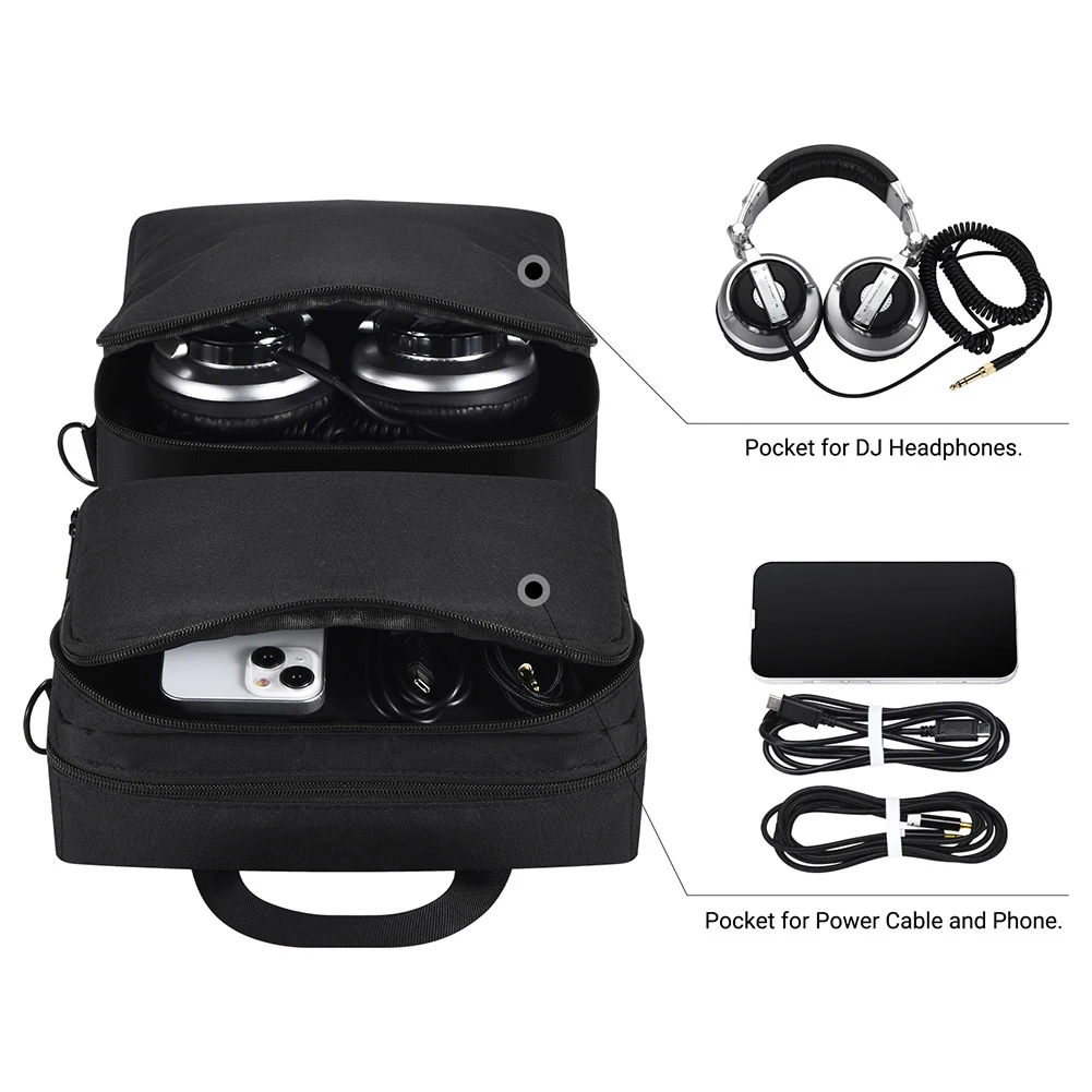 Portable Storage Bag Carrying Case for Pioneer DDJ-200/DDJ-WeGO4 for Hercules Inpulse 200/200 MK2 for AlphaTheta DDJ-FLX 2
