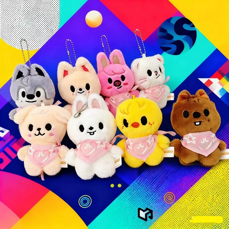 Staykids SKZ Plüschpuppe Schlüsselanhänger Anhänger SKzoo FM Feld Woche Plüschtier Cartoon Tier Magic Academy Puppe Anhänger Geschenk