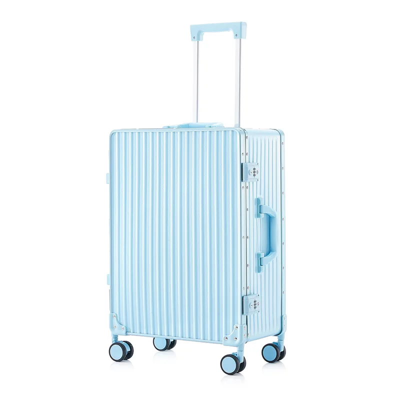 Luggage rolling durable women men case box silent universal wheel high aesthetic and fashionable suitcase travel 20-24-28 inches