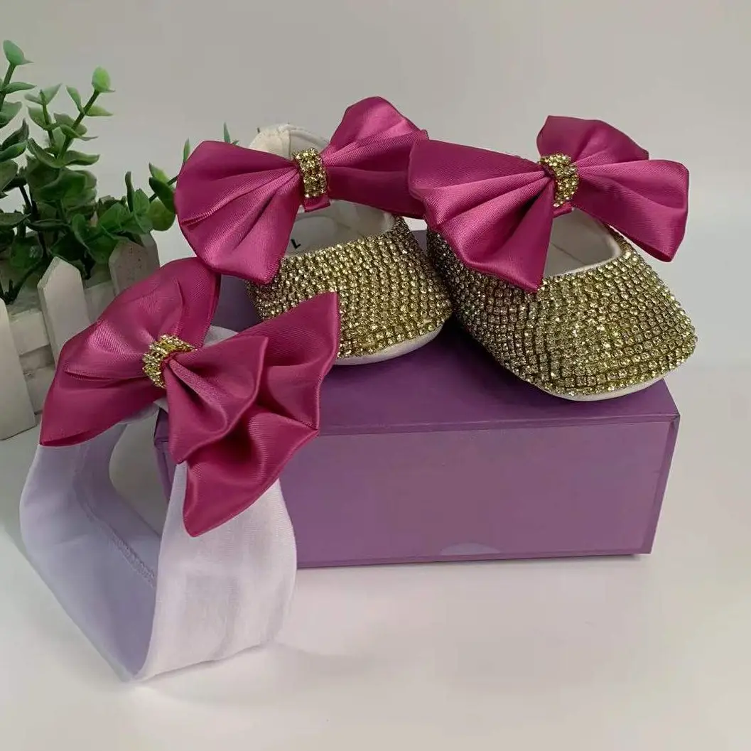 Dollbling bebê menina leopardo design luxo coroa jóias diamante bling bailarina sapatos primeira comunhão roupa decoração do berçário