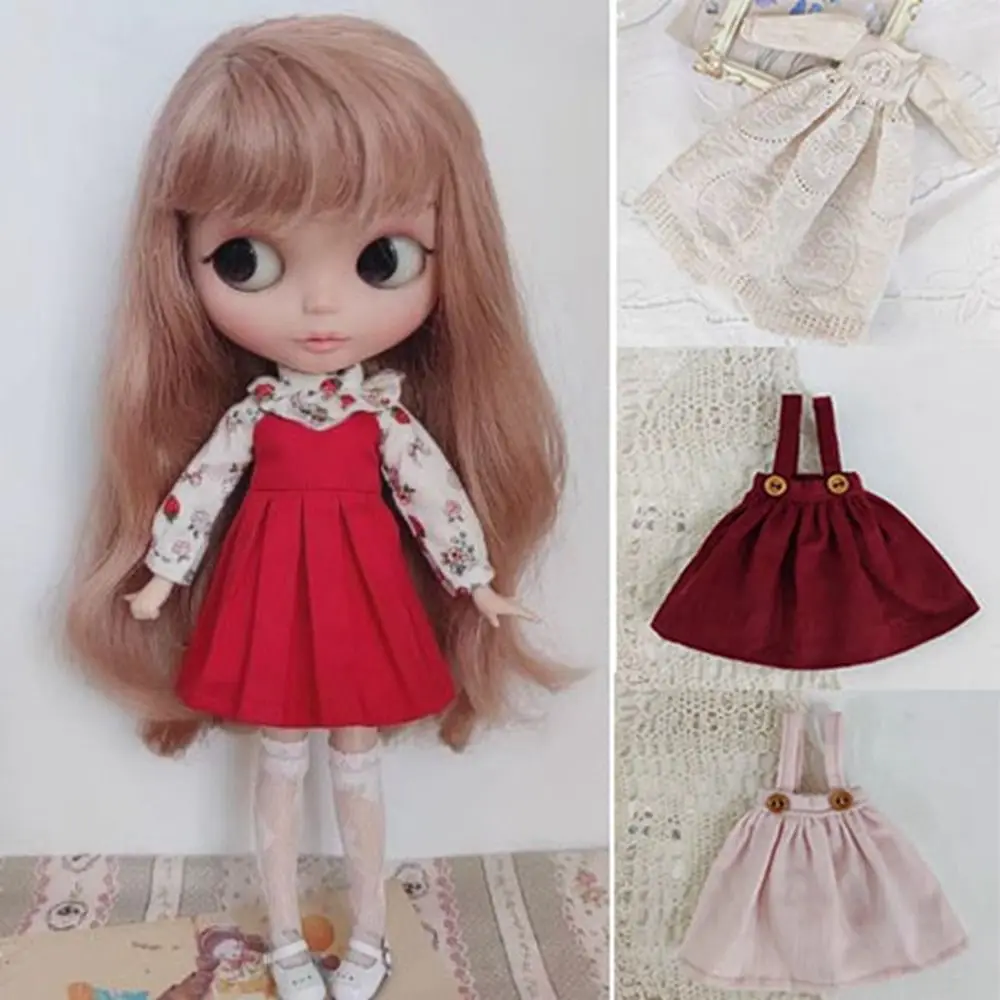 أزياء سروال قصير وزرة تنورة لطيف DIY اكسسوارات الأميرة خمر فستان دمى صغيرة الملابس لدمى azone ob24