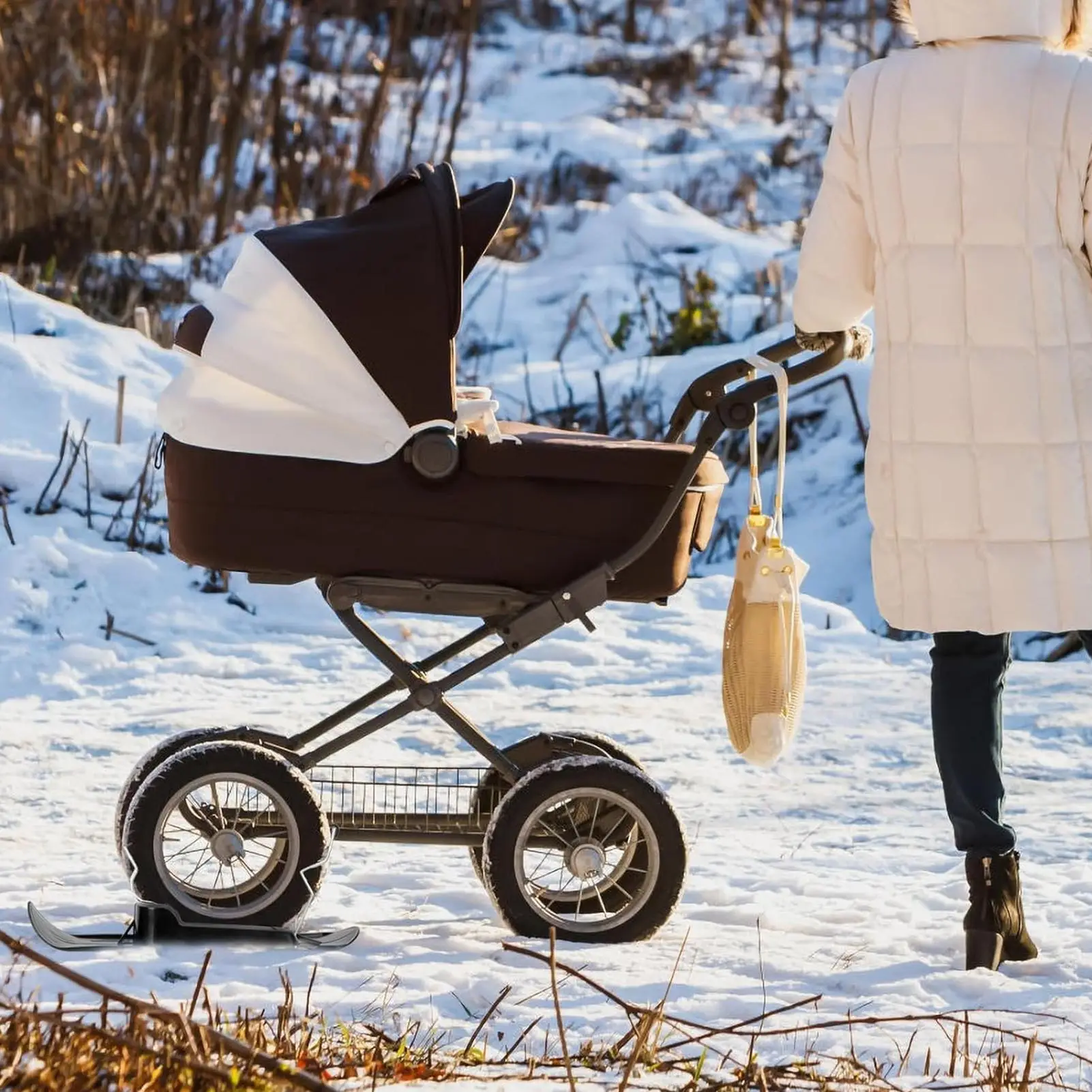 

Детский самокат-снегокат: безопасный и увлекательный зимний комплект-приставка для катания по снежным полям, курортам, для скейтбординга, спорта и активного отдыха на велосипедах