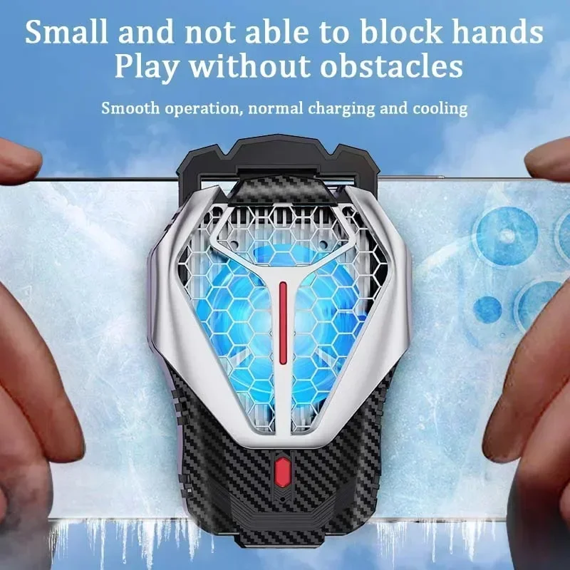 X58 Mobile Phone Semiconductor Cooling Radiator for Live Streaming Back-clip 3 Gear Adjustment Game Cooler for IOS Android PUBG