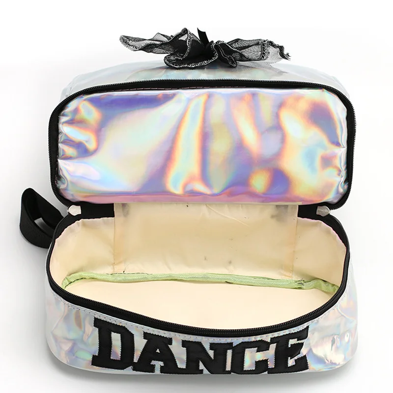 Sac à dos de danse de ballet laser scintillant pour filles, sac à dos de danse latine pour tout-petits, danse par claquettes AqYoga, écolière de jazz pour étudiants