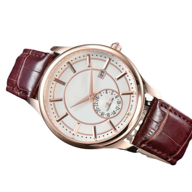 ​ 2025 relógio cronógrafo de quartzo de luxo masculino aço inoxidável cristal safira resistente à água 100m display de data luminosa