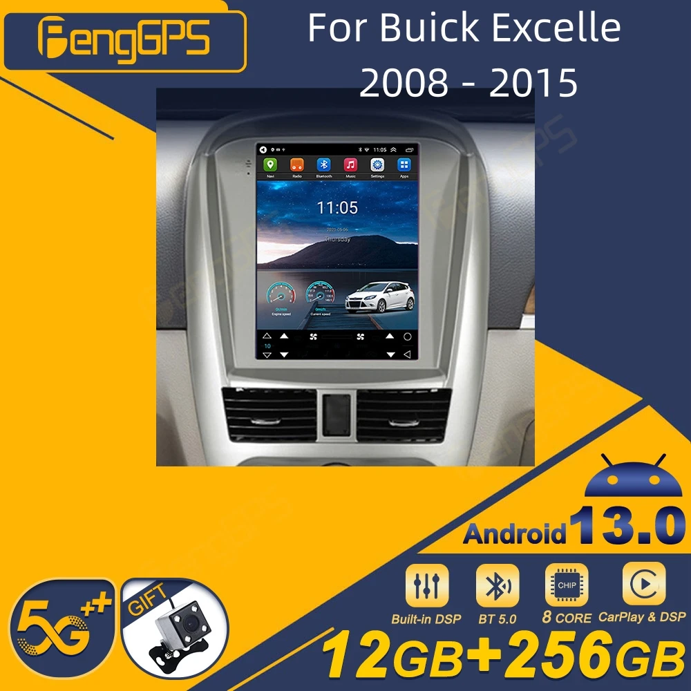 For Buick Excelle 2008 - 2015 Android Car Radio Screen Stereo Receiver Autoradio Multimedia Player GPS Navi Head Unit Screen