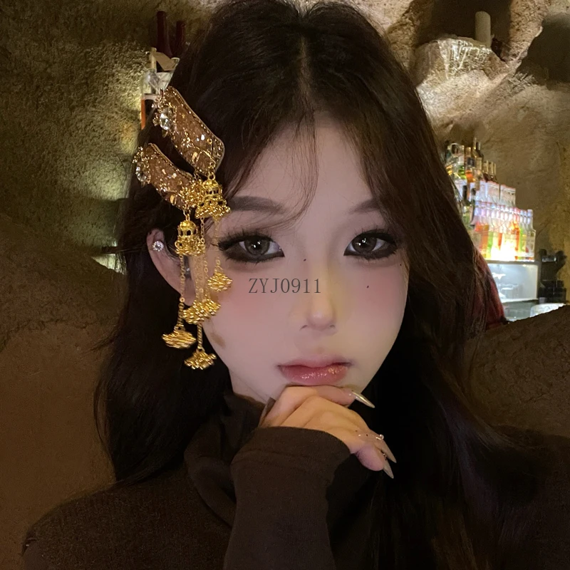 Temperamen mewah ringan, industri berat, gaya istana retro, jepit rambut berpohon, aksesori rambut Cina baru yang dipersonalisasi