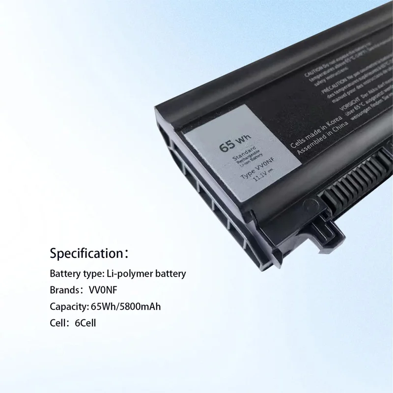 JGTM 11.1V 65Wh N5YH9 VV0NF Replacement battery for Dell Latitude E5440 E5540 0M7T5F 0K8HC 1N9C0 7W6K0 F49WX NVWGM CXF66 WGCW6