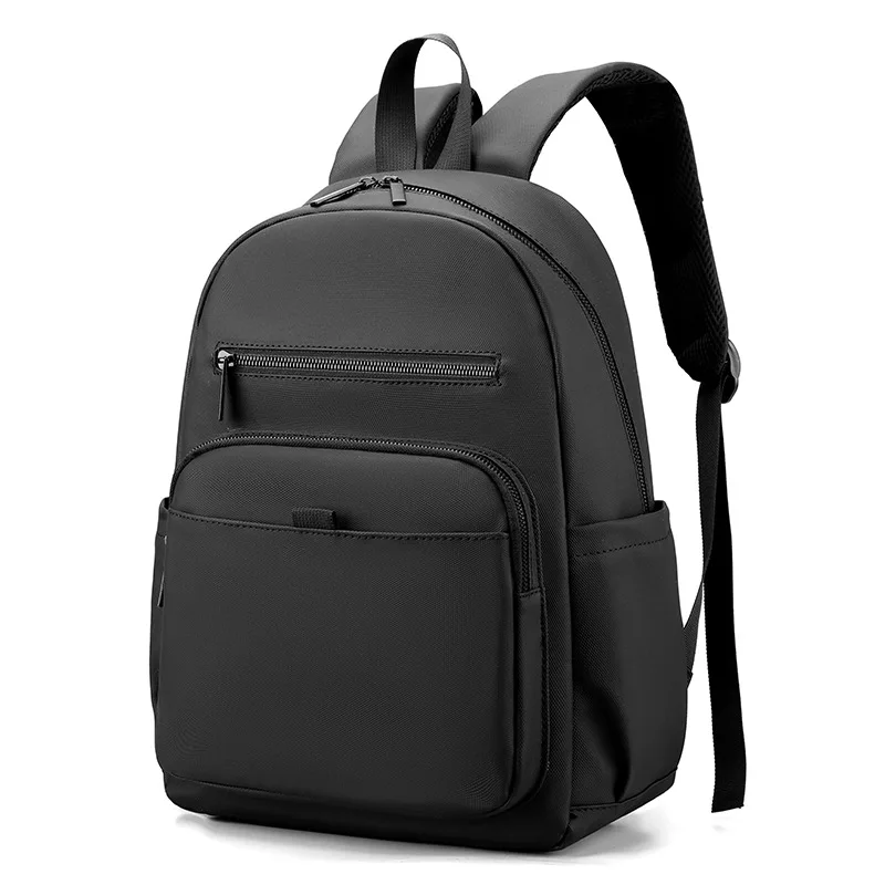 Mochila multiusos de gran capacidad para hombre, morral de Color sólido con cremallera, Unisex, diseño de moda, negocios, informal, personalidad, viajes, combina con todo