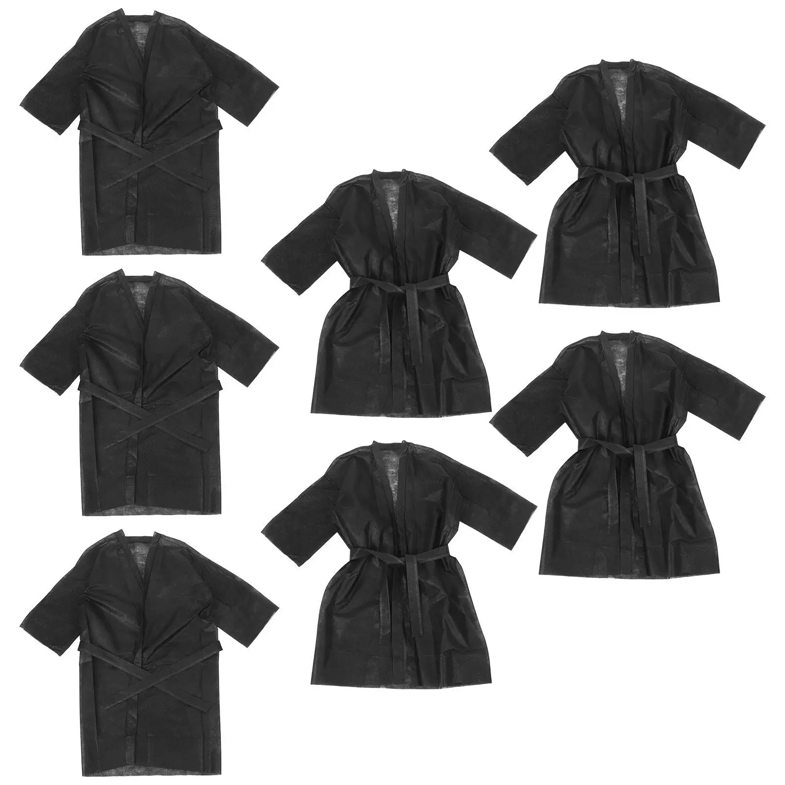 10 Peças de Saia de Banho Descartável, Robe de Spa Macio e Respirável, Roupão Descartável para Clientes, Uso Único, Suprimentos para Salão de Beleza