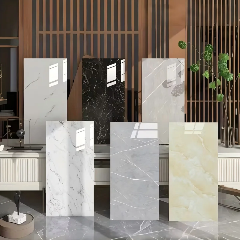 Autocollants de carreaux de marbre auto-adhésifs, 30cm x 60cm, imperméables, pour sol, PVC, cuisine, salle de bains, décoration de maison, 20/40 pièces