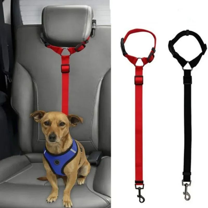 Pet Car Safety Belt with Adjustable Strap and Comfortable Belt Covers