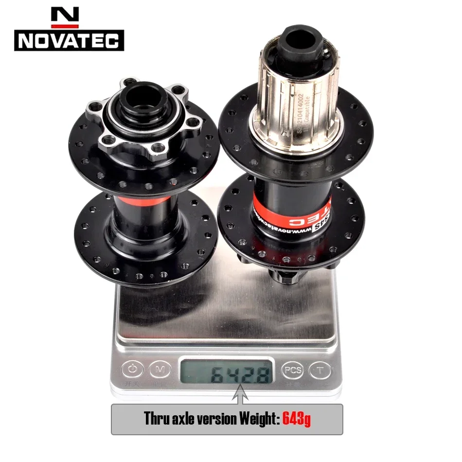 NOVATEC MTB Hub D041SB D042SB 32/36 Holes k7 Mtb Bushing THRU AXLE QR for 8/9/10/11 Speed MTB Disc Brake for shimano HG