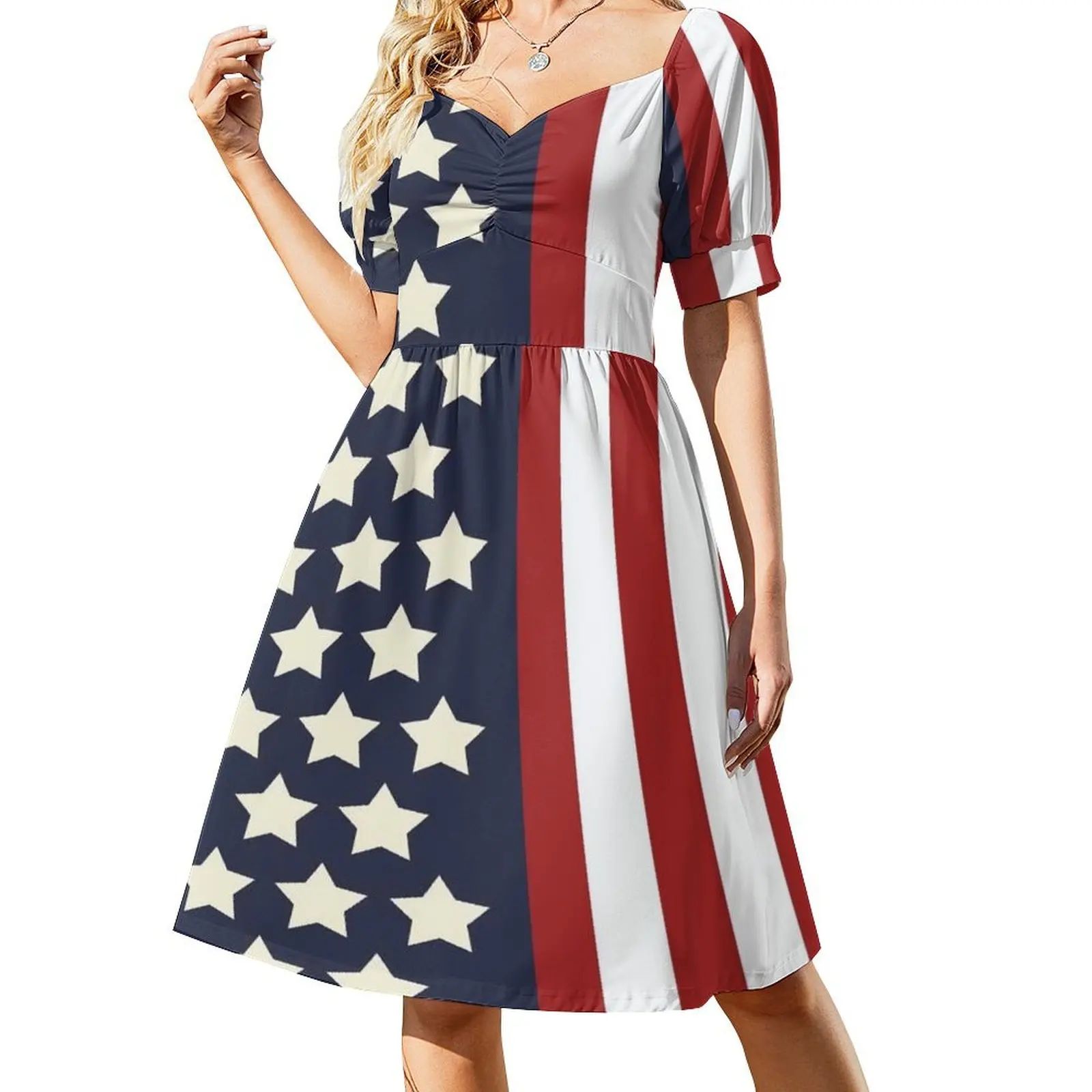 

red white and blue patriotic stars and stripes Dress Women dresses summer dresses for women 2024 party dresses woman