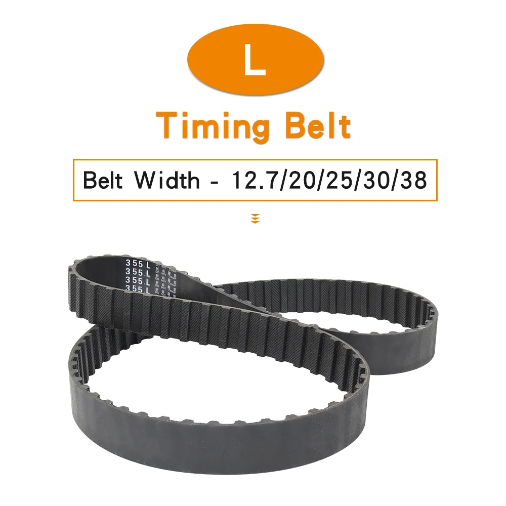 L Transmission Belt 315L/320L/322L/328L/330L/334L/337L/341L/345L/352L/355L Industrial Synchronous Belt Width 12.7/20/25/30/38mm