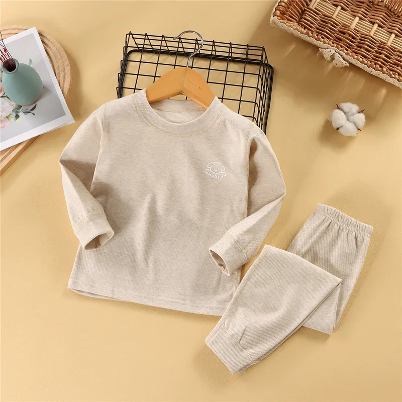 1-12 Years Children Clothes Set Warm Clothing Sets Autumn Girls Boys Padded Cotton Suit Kids Pullover + Pants 2Pcs Outfits