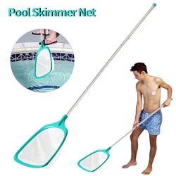 Pool Skimmer Net Swimming Pool Skimmer Net with Telescopic Pole Removal Leaf Rake Mesh Pool Ponds Cleaning Debris Tools
