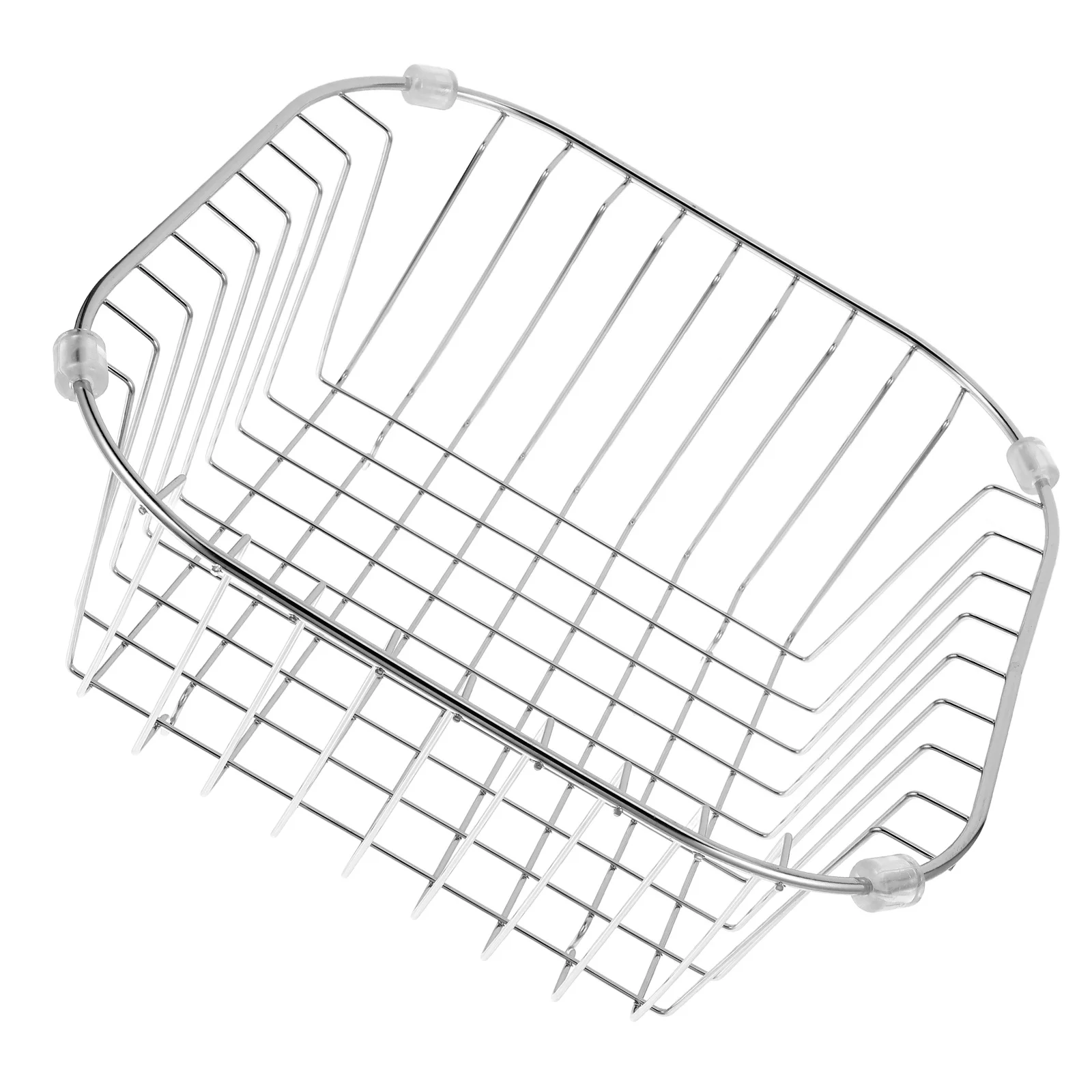 

Stainless Steel Kitchen Drain Washing Fruit Vegetable Storage Basket Countertop Organizer Wire Strainer Serving Food