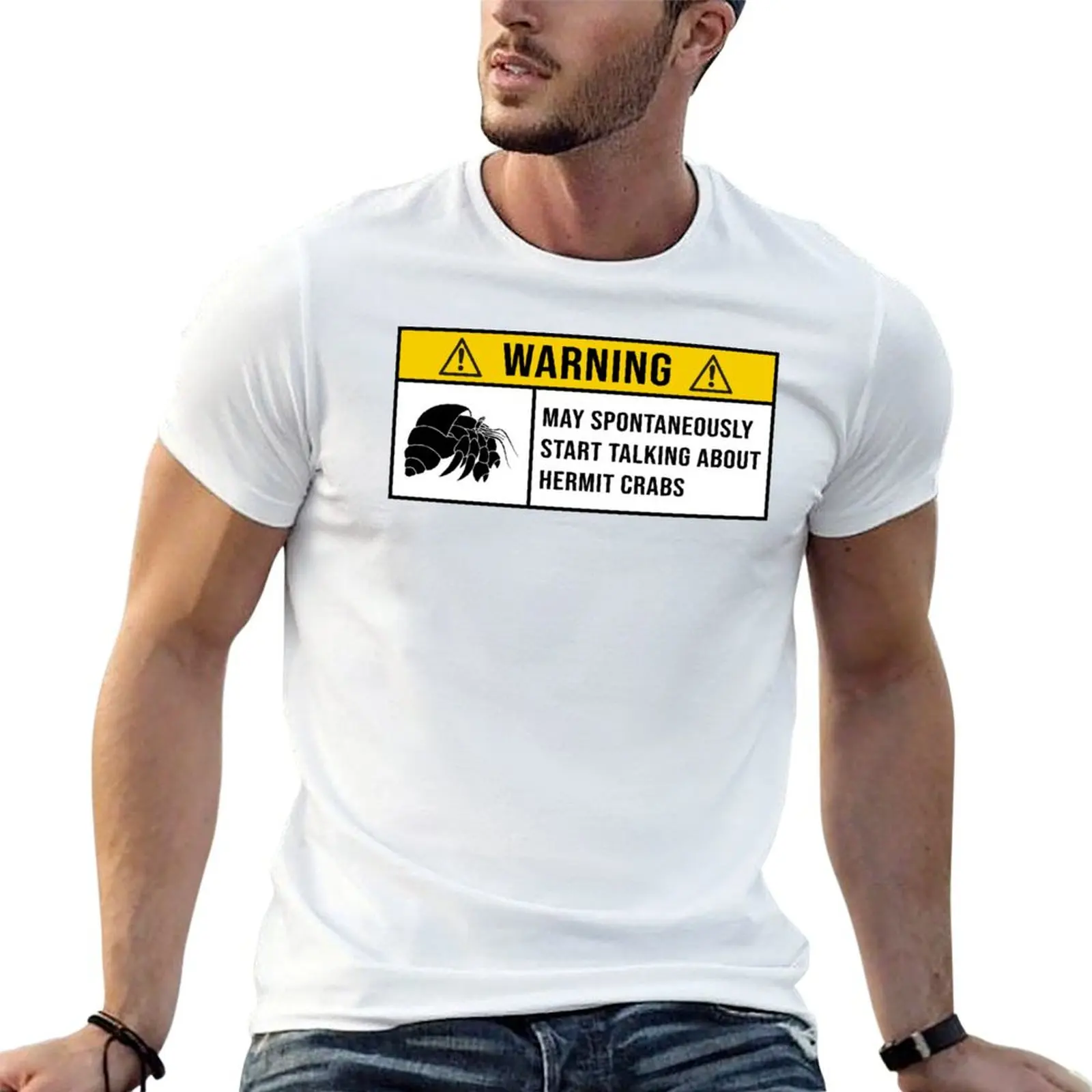 Hermit crabs, Warning Spontaneously Start Talking About Hermit crabs T-Shirt Fitness Quick Dry Short Sleeve Top