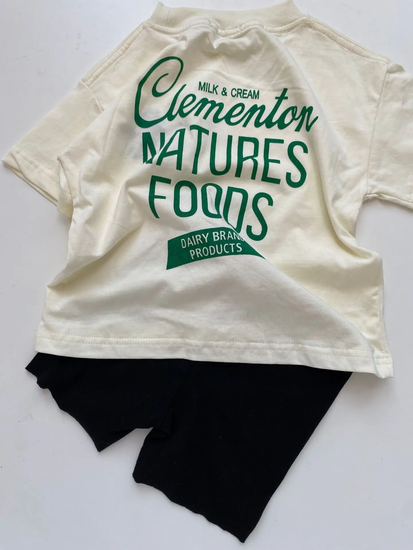 

Jenny&Dave 2023 Summer American Style Simple Wear with Children's High Quality T-shirt+Shorts - Available for Girls