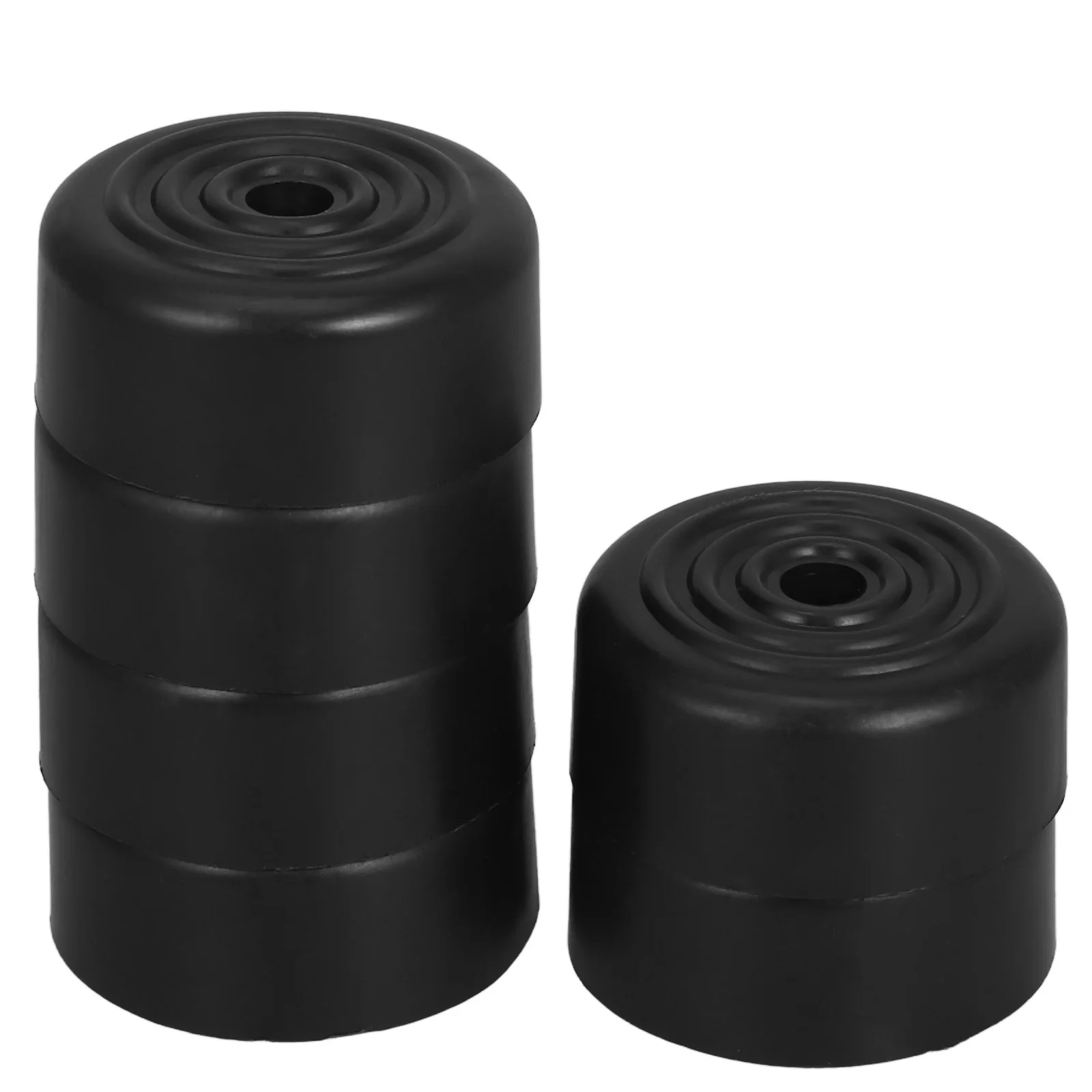 Pernas de sofá cônicas redondas pretas, 6 peças, 5 cm, substituição, parafuso durável em pernas de móveis para sofá, prateleira de armário resistente e antiderrapante