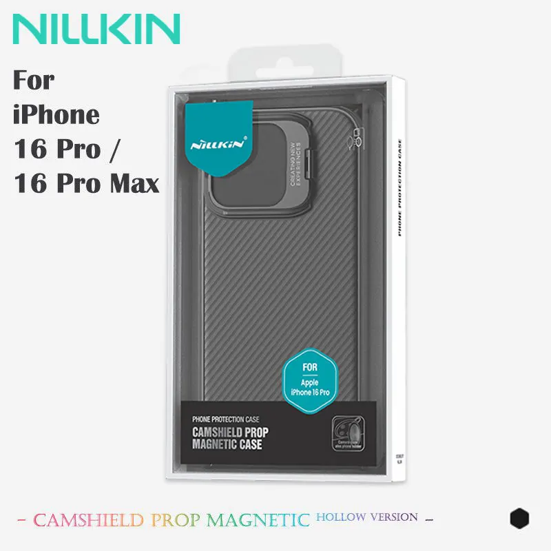 

Магнитный чехол NILLKIN для iPhone 16 Pro Max, подставка в скрытой зеркальной рамке, защитный чехол MagSafe с защитой от отпечатков пальцев
