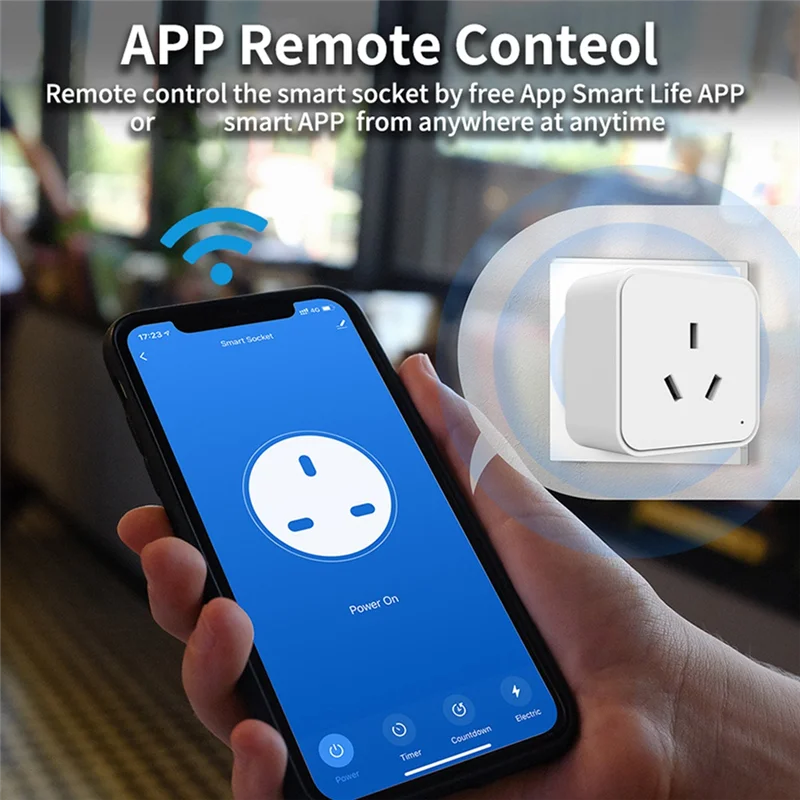 GOOD-Zigbee 스마트 소켓 어댑터 Tuya Smart Life App 무선 제어 타이밍 전력 모니터링 기능 Aleax Outlet AU-Plug