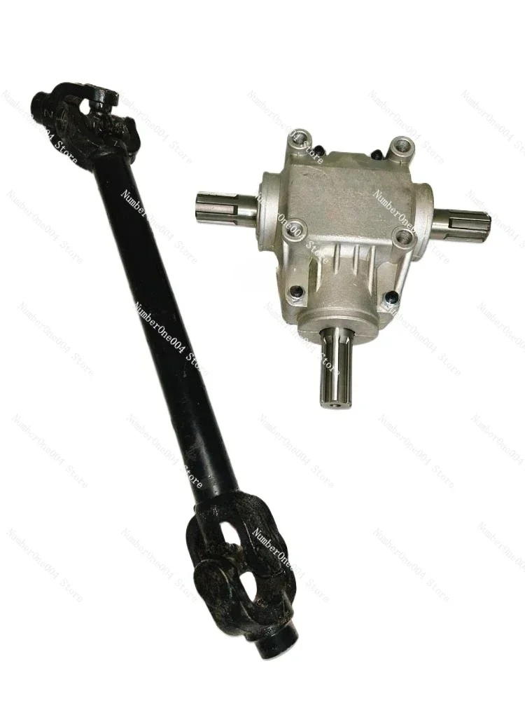 Applicable to Mechanical speed ratio 1:1 steering right Angle gear box corn helical gear box 4 gear reduction conversion view 4