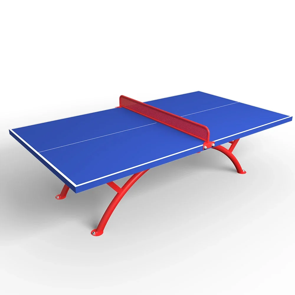 Factory Supplier Jiewei JW-8070 SMC Material Steel Frame Foldable Outdoor Ping Pong Table with Net Table Tennis Tables