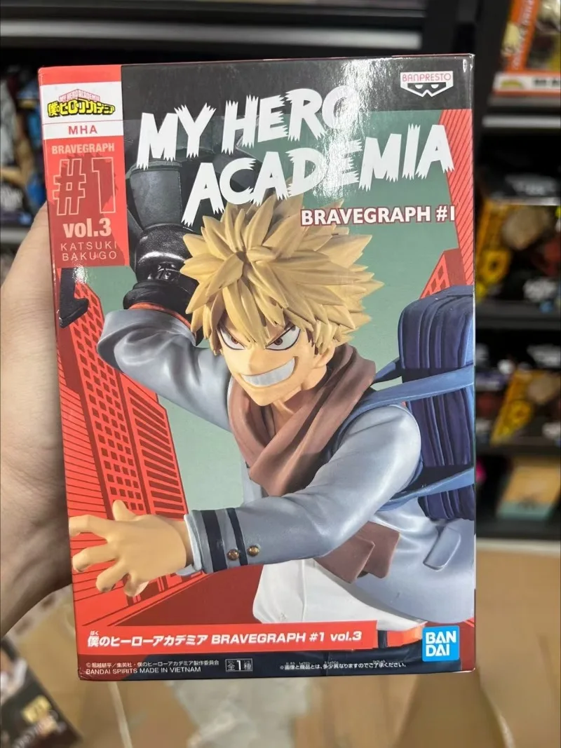 متوفر في المخزون الأصلي بانداي بانبريستو بطلي الأكاديمية Bakugou Katsuki أنيمي عمل أرقام لعبة مجسمة سطح المكتب حلية جمع هدية #1