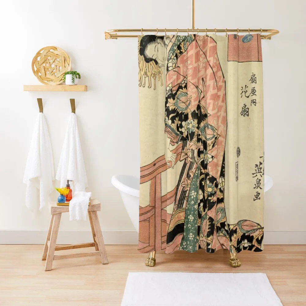 

The Oiran Hanaogi of Ogiya Shower Curtain Bathroom And Shower Products Bathroom Accessorys Elegant Bathroom Curtain