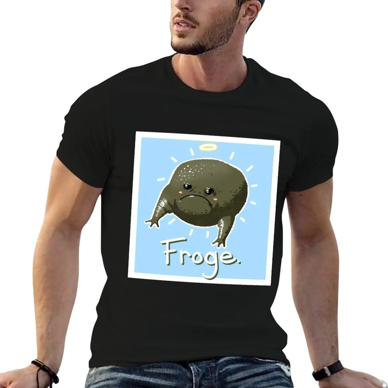 

Froge. T-Shirt cotton tshirt 100% t shirts for man pack white T-Shirt