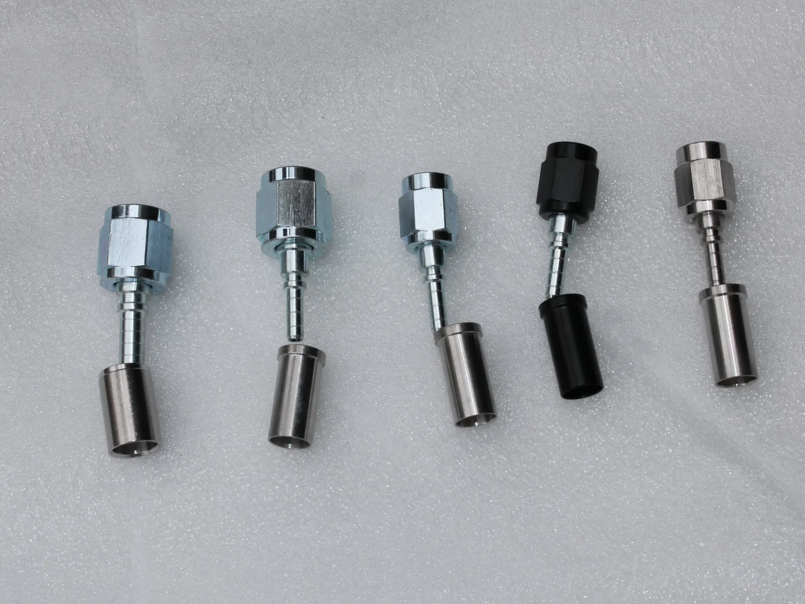 AN3 AN4 Crimp Female Swivel Nuts, 3-pc Suits