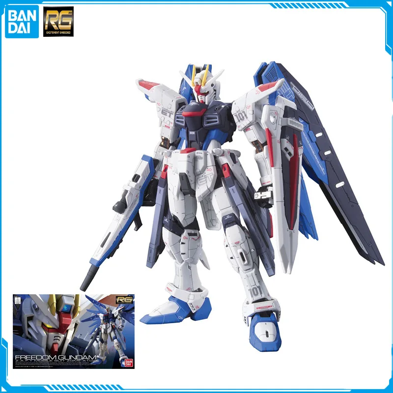 

В наличии Bandai RG 1/144 ZGMF-X20A Страйк Фридом Gundam оригинальная модель Аниме фигурки модели игрушки экшн коллекция куклы