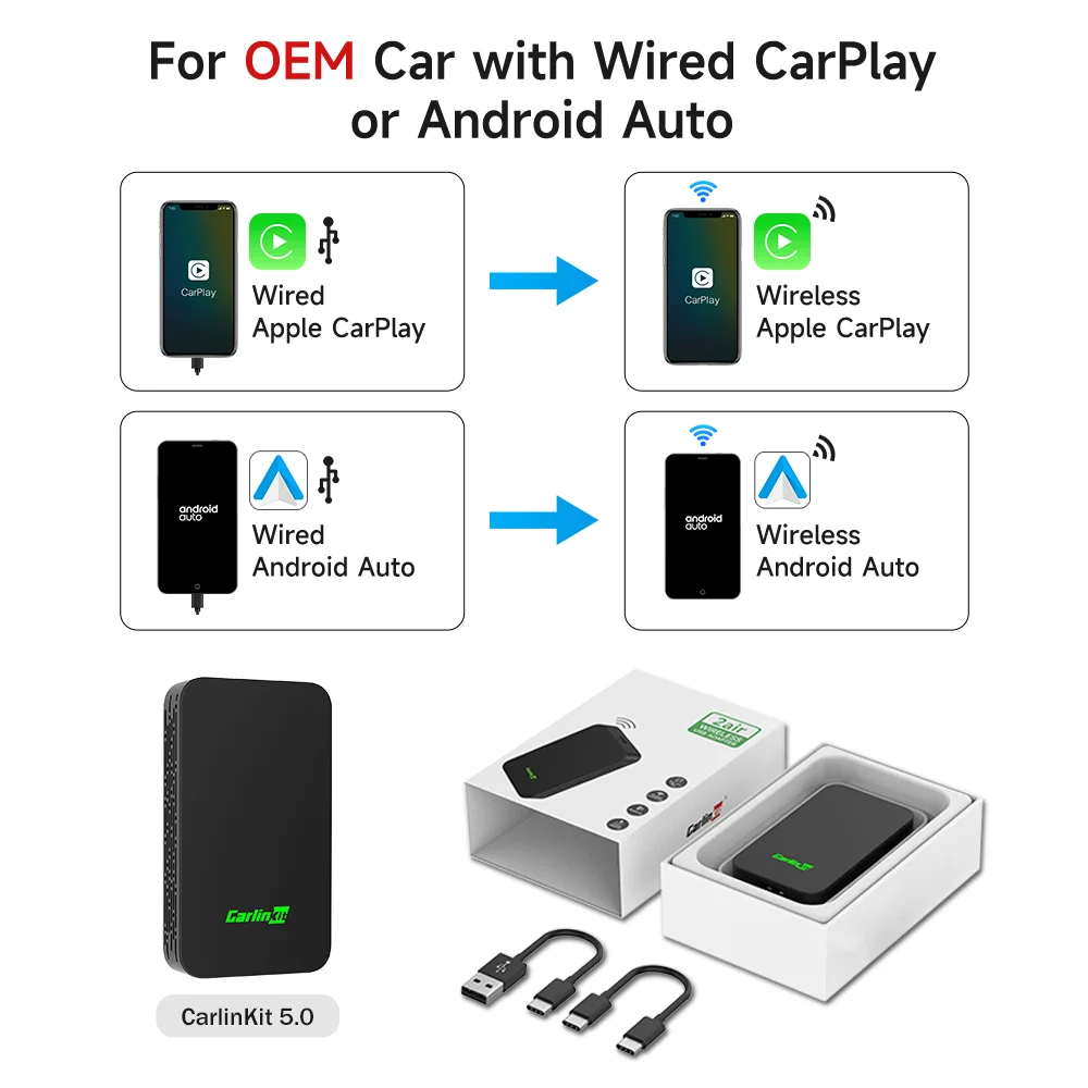 CarlinKit CarPlay Android sem fio
