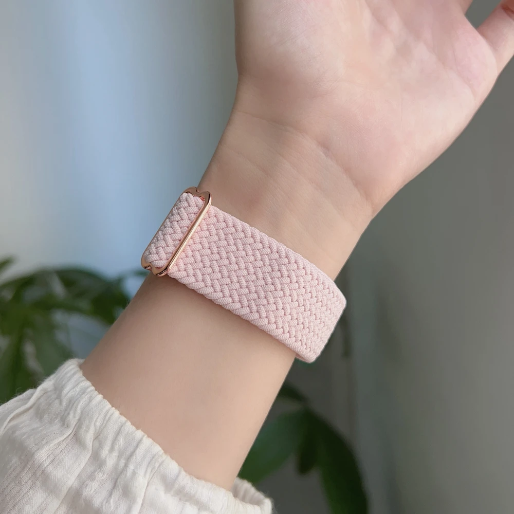 Band For Samsung Galaxy Watch 7 FE 5 Pro 4 6 classic 44mm 40mm Nylon Braided sport bracelet correa Galaxy Watch 7 Strap image 6