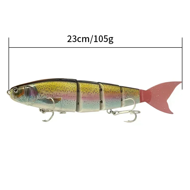 Balam 230mm 105g Fishing Lure Swimming Jointed Floating Sinking Giant Hard Fishing  Big Bait Bass Pike Minnow Balam Lure Madness