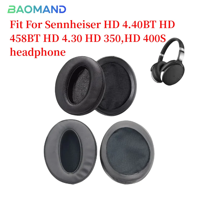 

For Sennheiser HD 4.40BT HD 458BT 350,HD 400S Sponge Cover Breathable Leather Mesh Ear Cover Protective Cover Headset