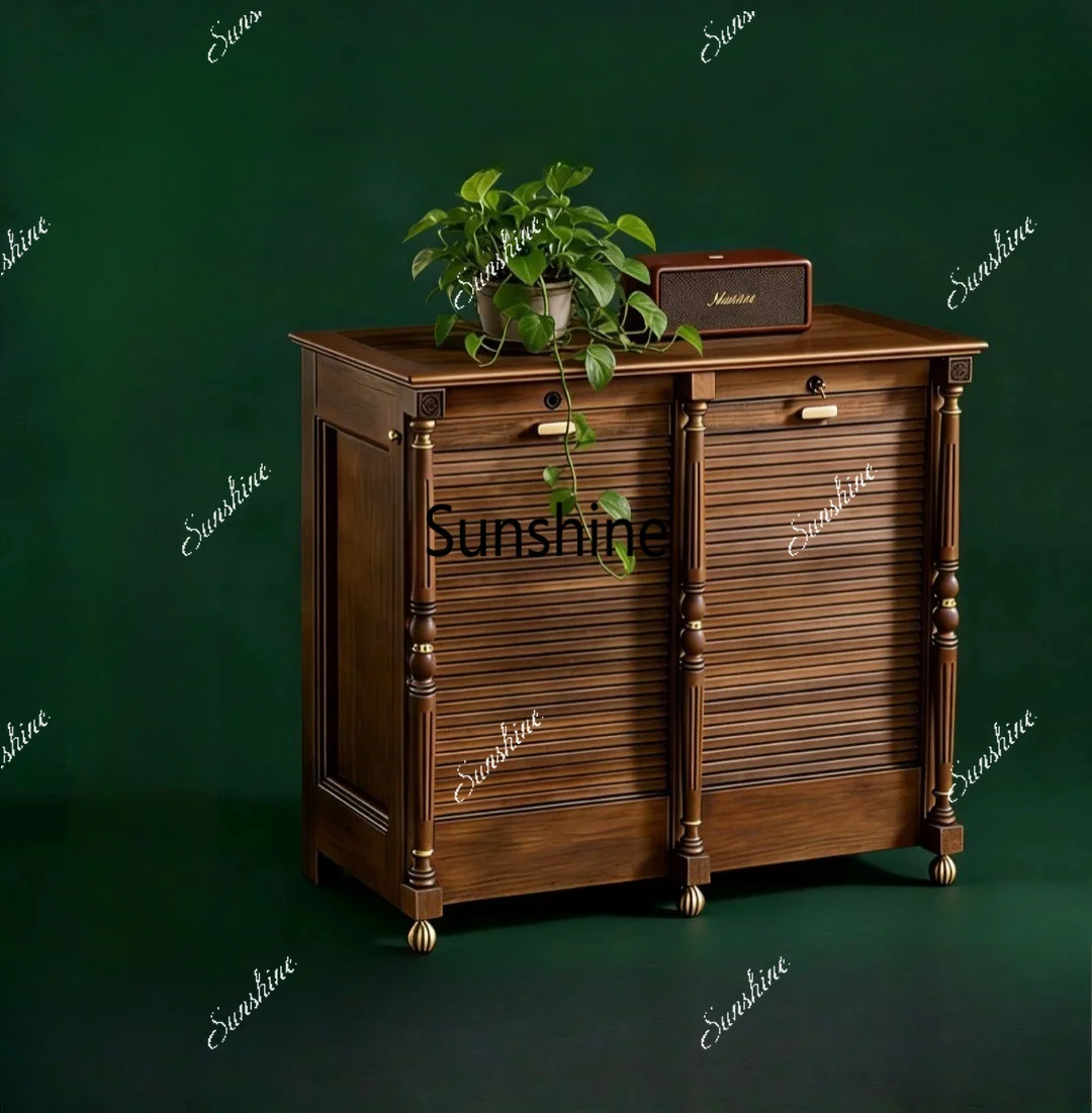Double row dental/Wenwan storage cabinet Multifunctional tea set cabinet