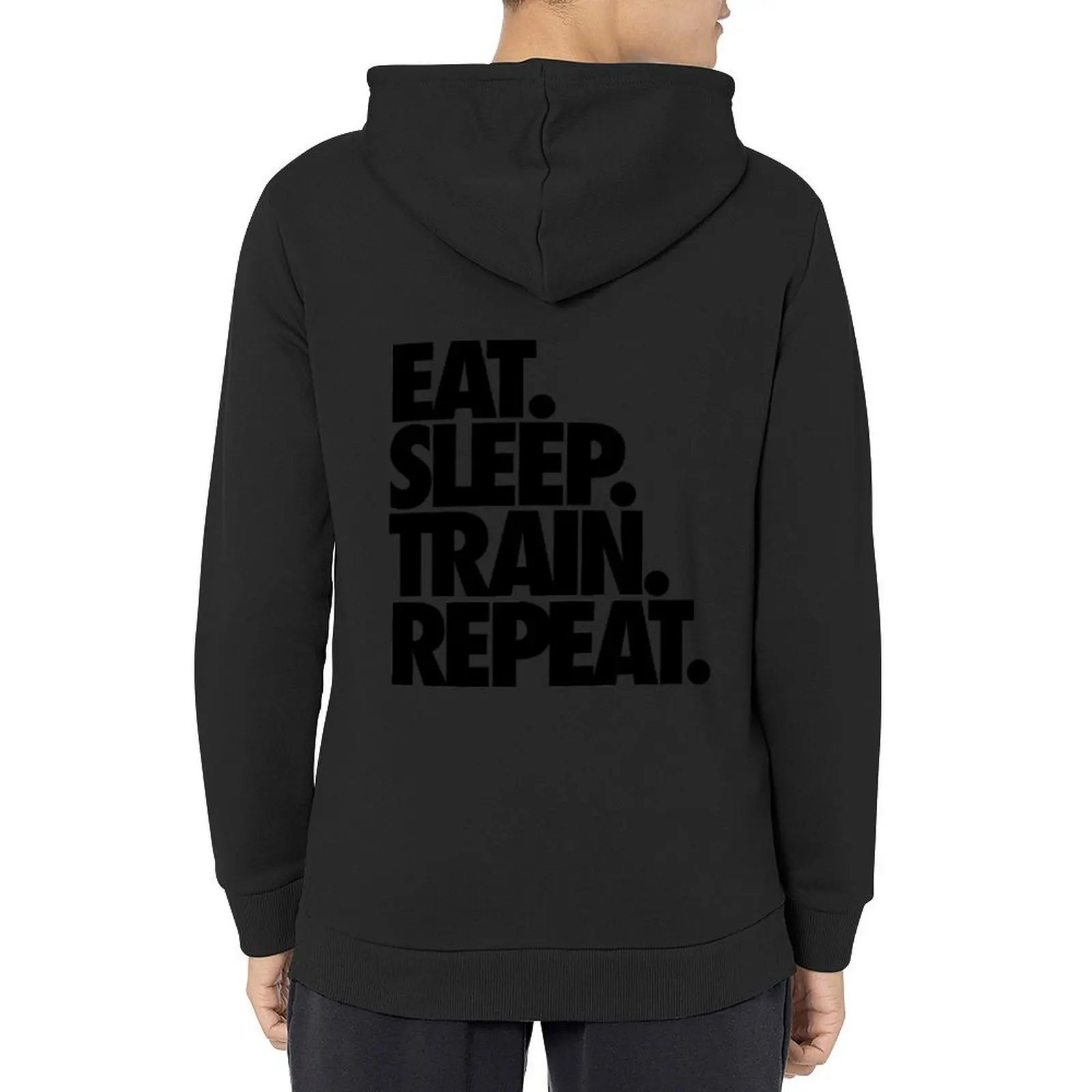 

EAT. SLEEP. TRAIN. REPEAT. Hoodie men clothes autumn new products hooded shirt autumn jacket men tracksuit men