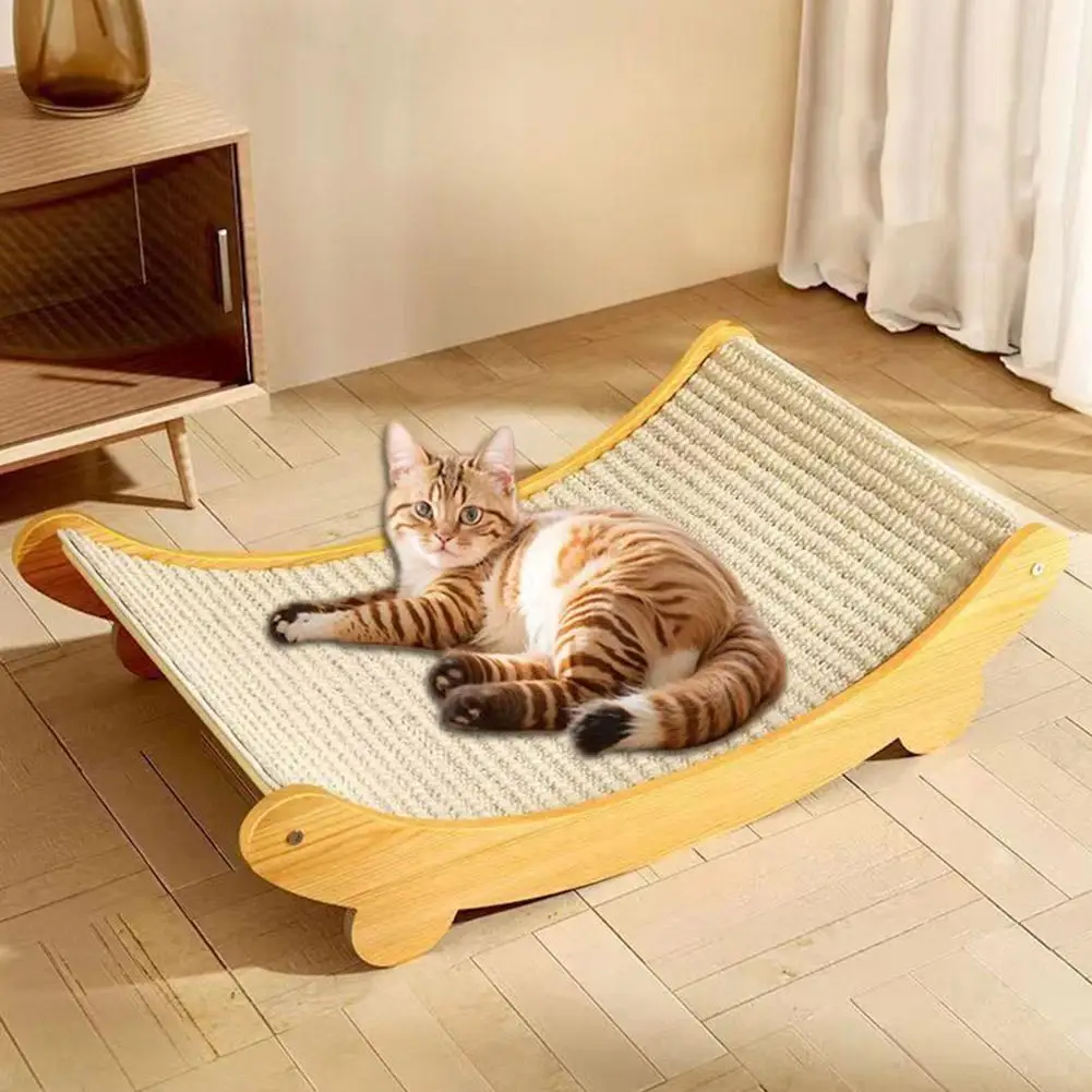 Sisal Rope Cat Scratching Board Wear-resistant And Non-chipping Rocking Chair Cat Bed Integrated Easy To Assemble Cat Playground